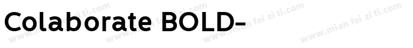 Colaborate BOLD字体转换
